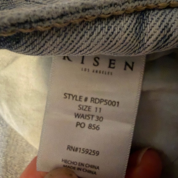 Frayed Hem Light Blue Women's Jeans - Picture 5 of 5